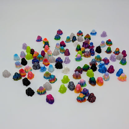 Tiny Ghosts - Micro Ghost Figurines - Boo-tiful Spirits - 100 Randomly Selected