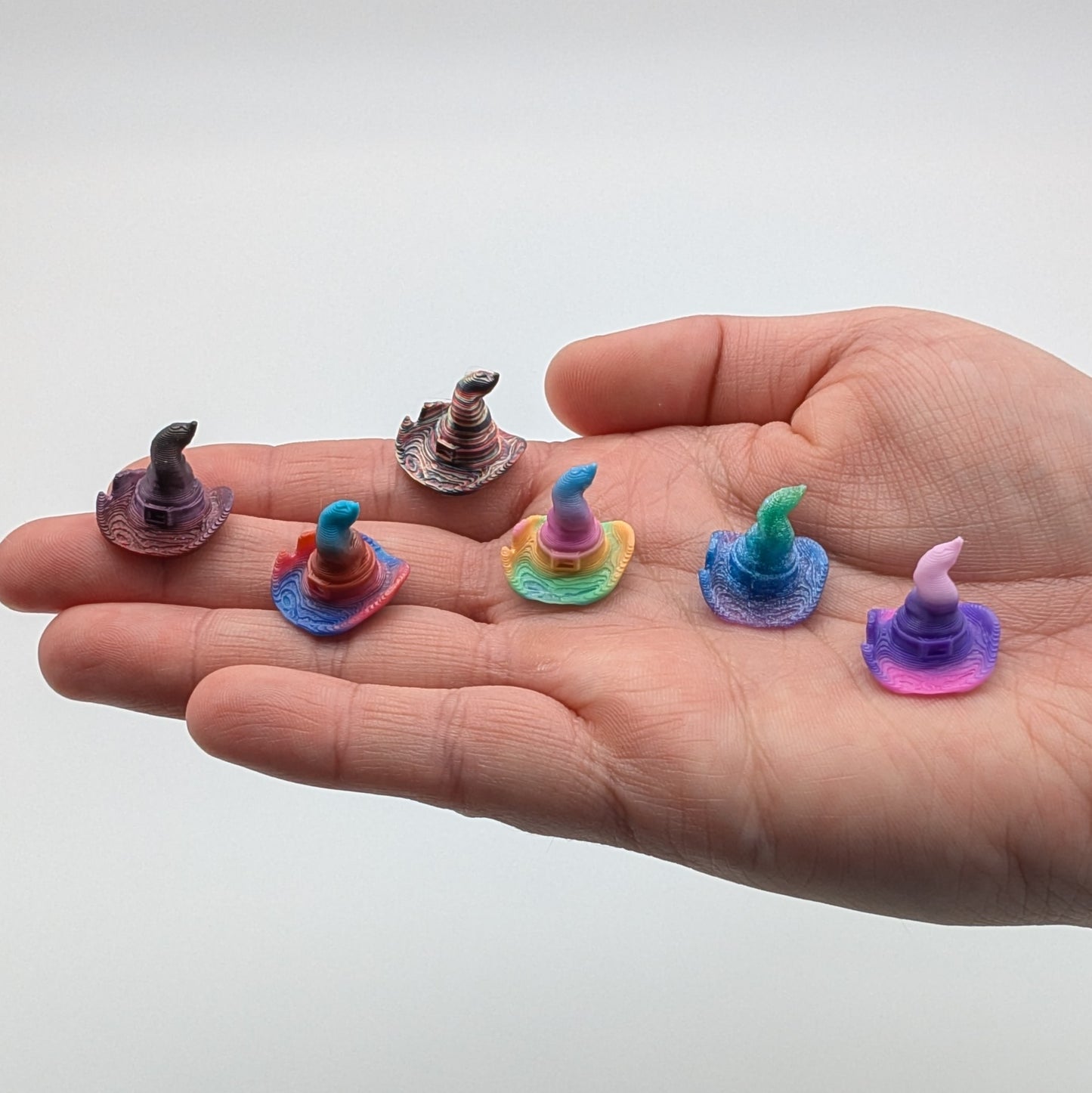 Tiny Witch Hats - Micro Witch Hats Figurines - Wickedly Cute for Halloween Funs! - 100 Randomly Selected