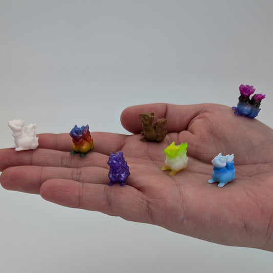 Tiny Squirrels - Miniature Squirrel Figurines - Squirrel-mazing Charm - 100 Randomly Selected